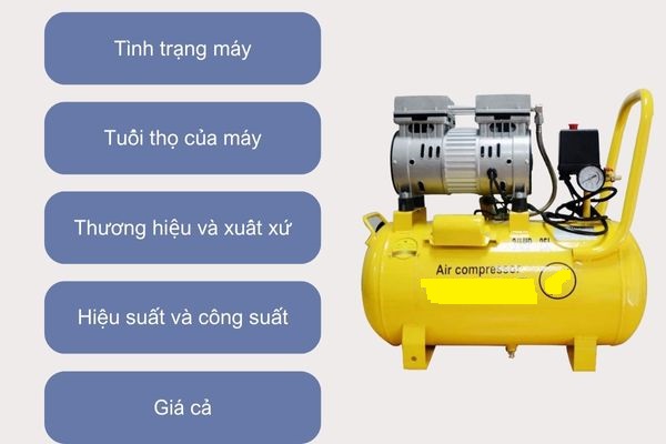 Kinh nghiệm mua máy nén khí cũ